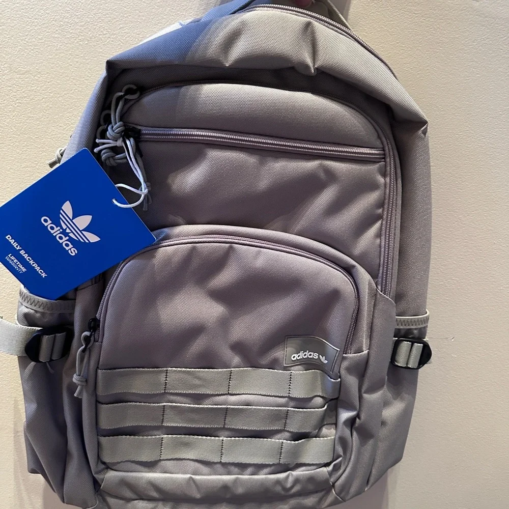 Adidas Backpack in Beige ,holds 16” laptop NWT‎